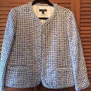 Ladies, blue and beige sparkle laser